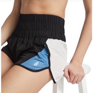 NWT Free People Black And Blue Combo Running Shorts Size S.